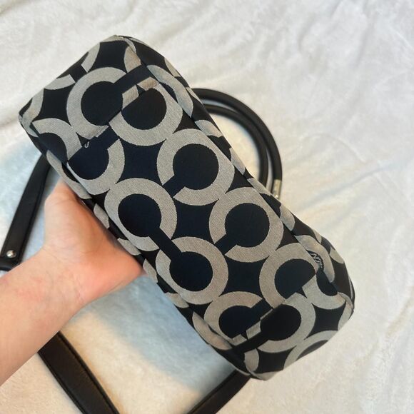 Coach Black and Grey Satchel Bag - Style 16779 - Picture 8 of 8